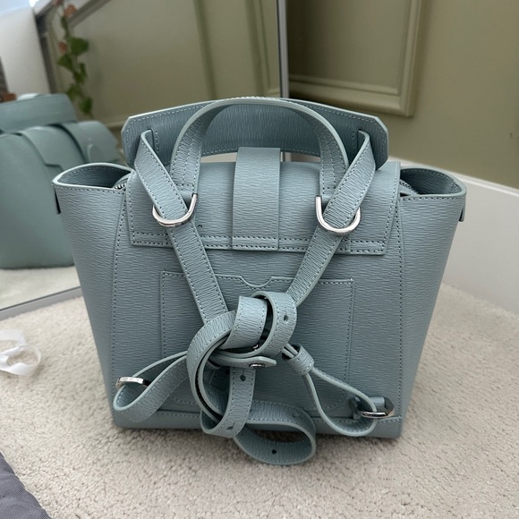 Senreve Mini Maestra - Pebbled Leather in Ice - Picture 7 of 8